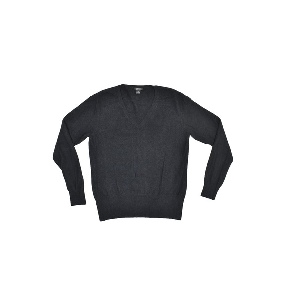 Prive Cashmere Black V-Neck Sweater Regular Size XL Luxury Long Sleeve - Picture 1 of 8